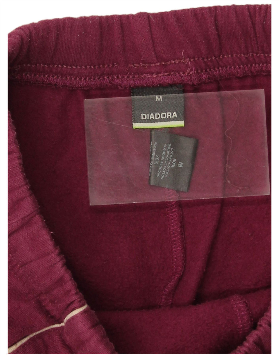 DIADORA Pantalon de survêtement pour femme UK 14 Coton Violet Moyen