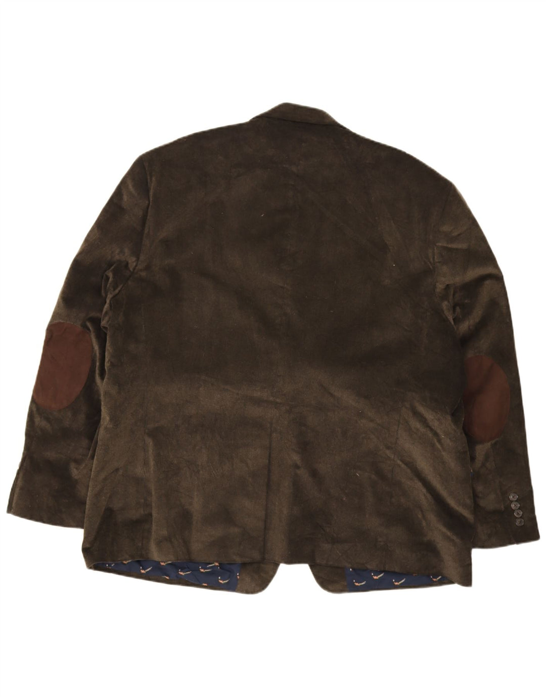 Chaps Veste blazer en velours côtelé à 2 boutons pour homme IT 52 XL Kaki Coton