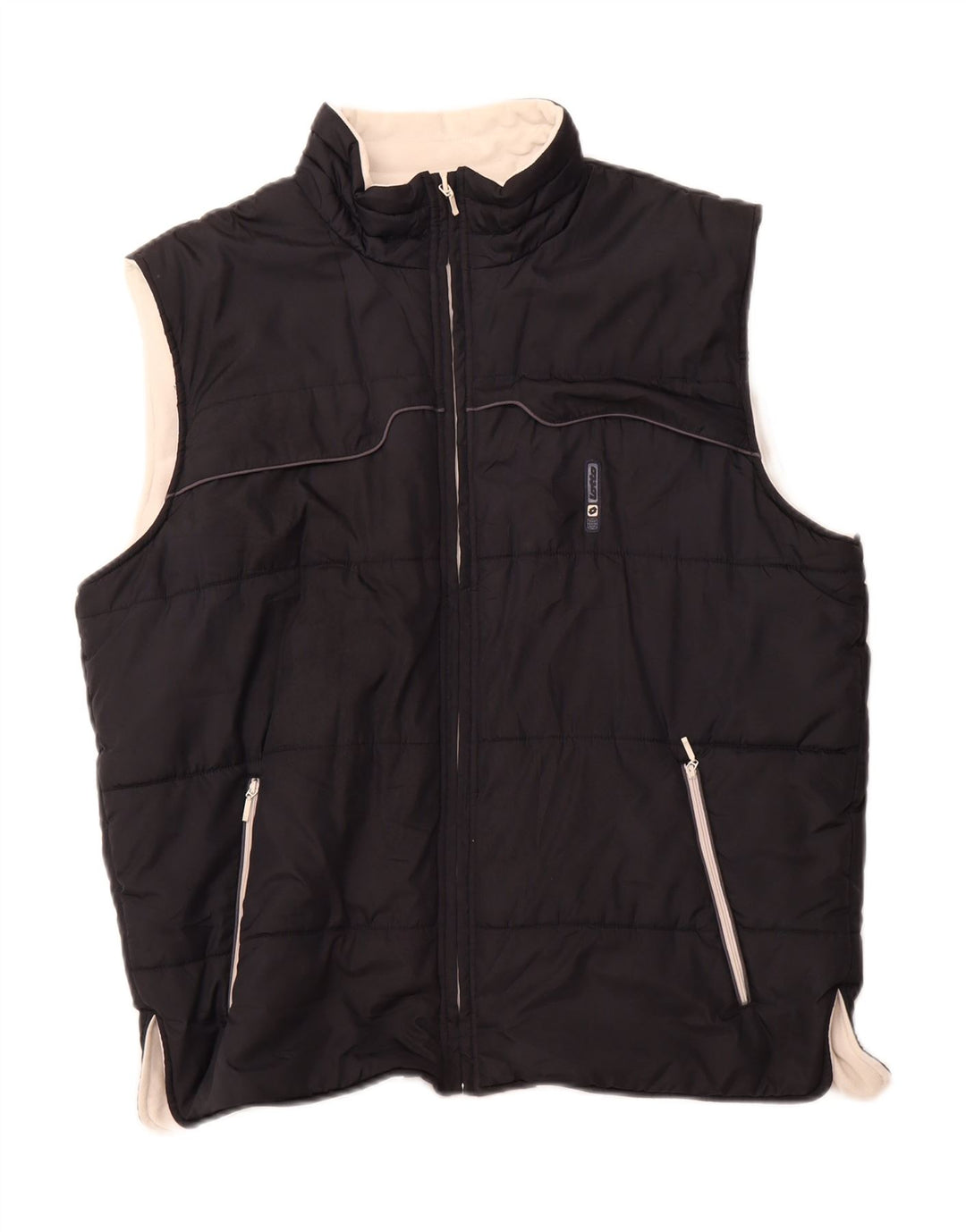LOTTO Gilet rembourré pour homme UK 40 Large Noir Polyester