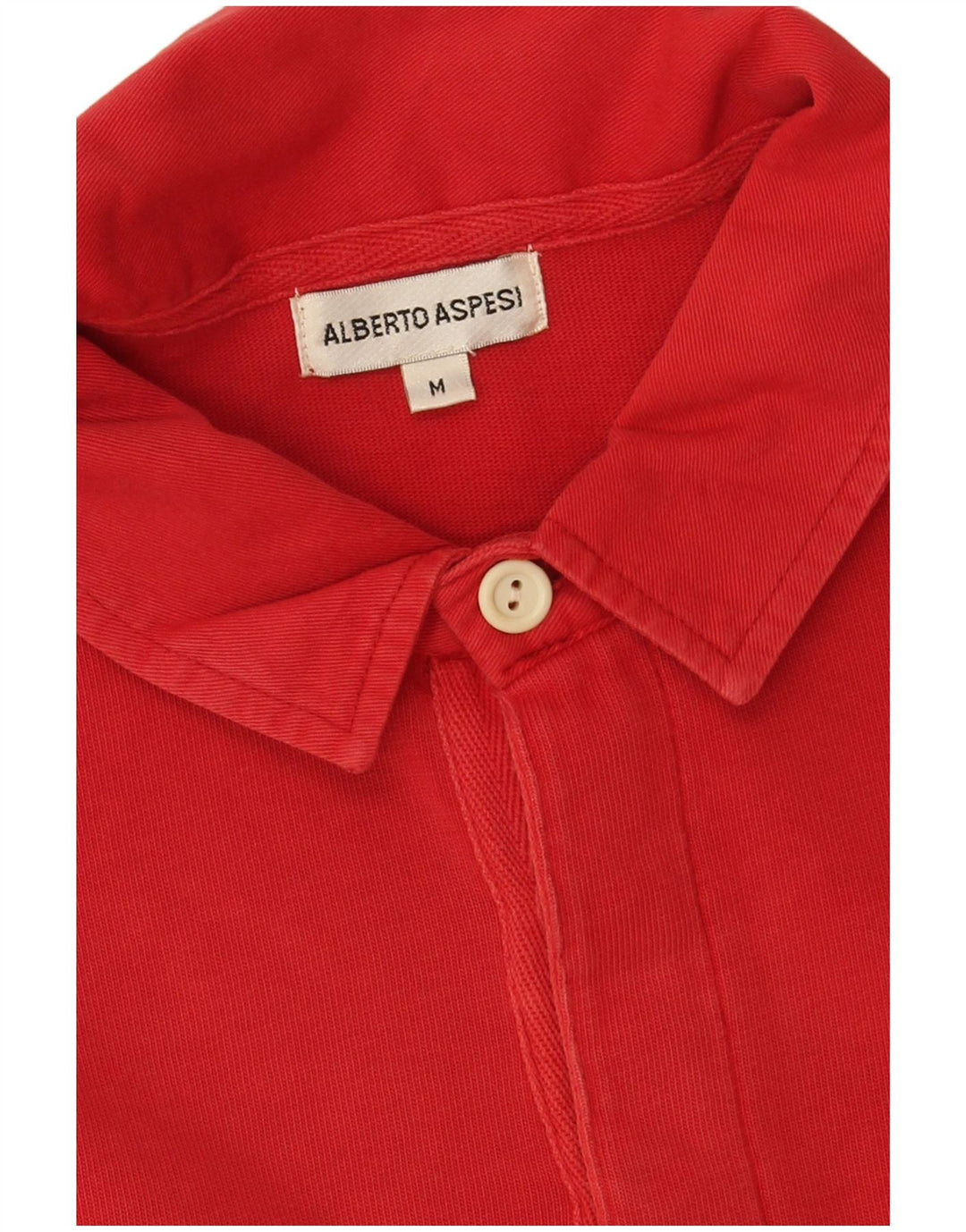 Alberto Aspesi Polo à Manches Longues Homme Rouge Moyen Coton