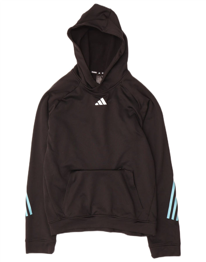 Adidas Pull à capuche Aeroready pour homme Petit Noir Polyester
