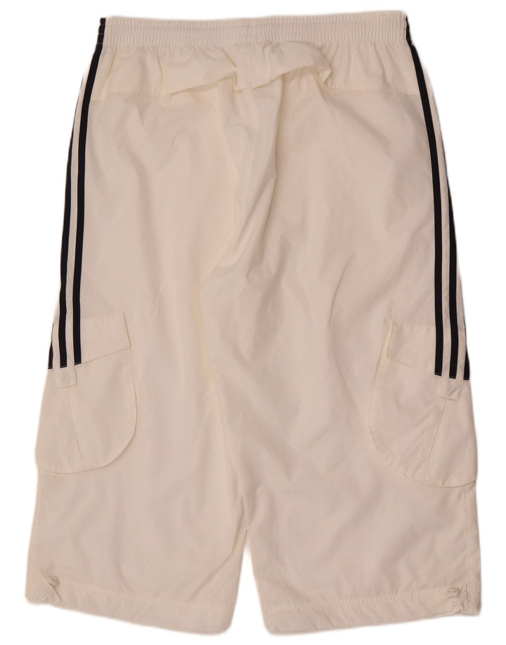 Adidas Pantalon de survêtement Capri Cargo pour homme Large Blanc Polyester
