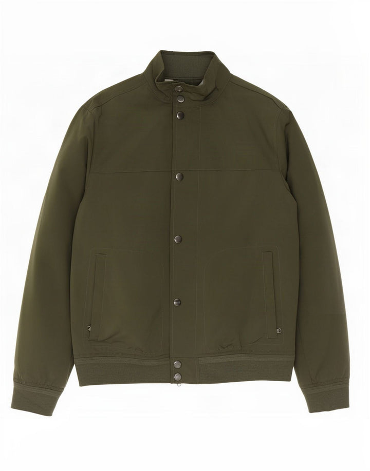 Marks & Spencer Veste Bomber Homme UK 38 Kaki Moyen Polyester