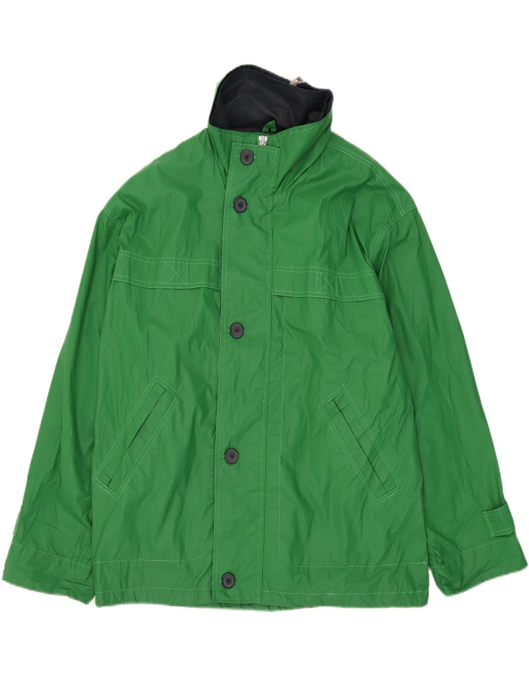 veste utilitaire à capuche vintage pour hommes UK 42 XL Polyester vert