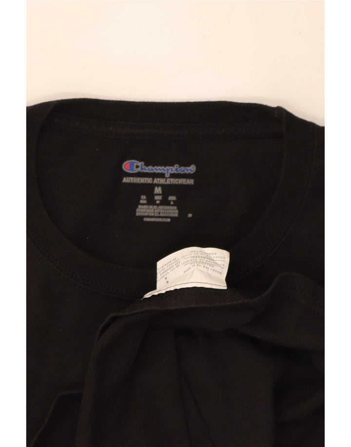 Champion T-Shirt Homme Noir Moyen Coton