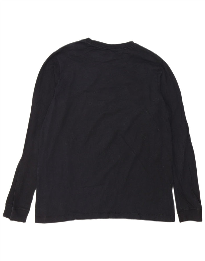 NIKE Womens Top Long Sleeve UK 18 XL Navy Blue Polyester