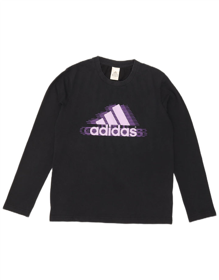 Adidas Haut graphique à manches longues pour homme Bleu marine moyen