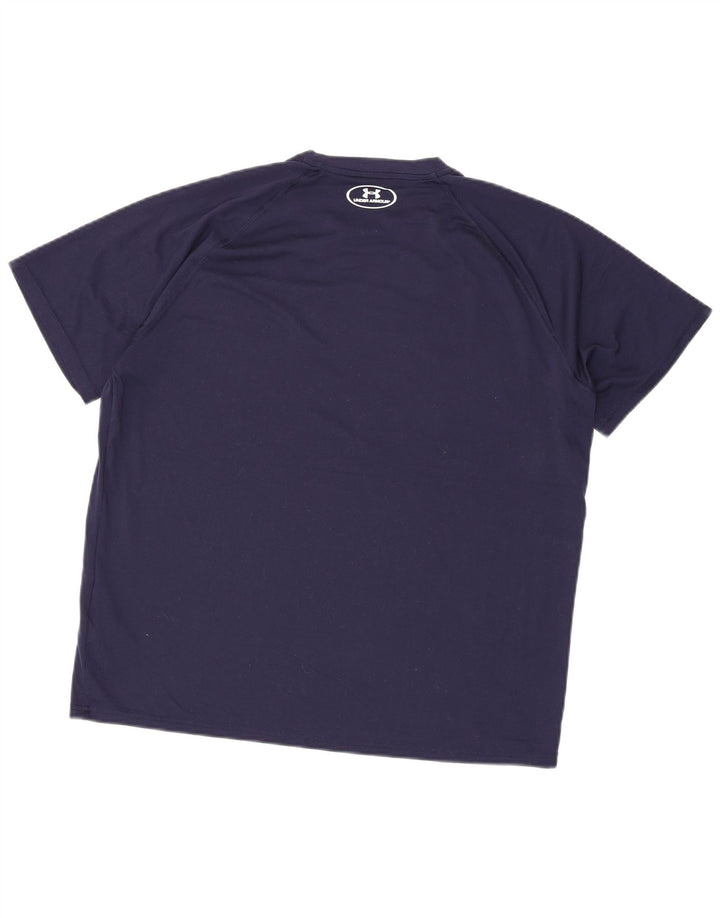 Under Armour T-Shirt Homme Haut Large Bleu Marine Polyester