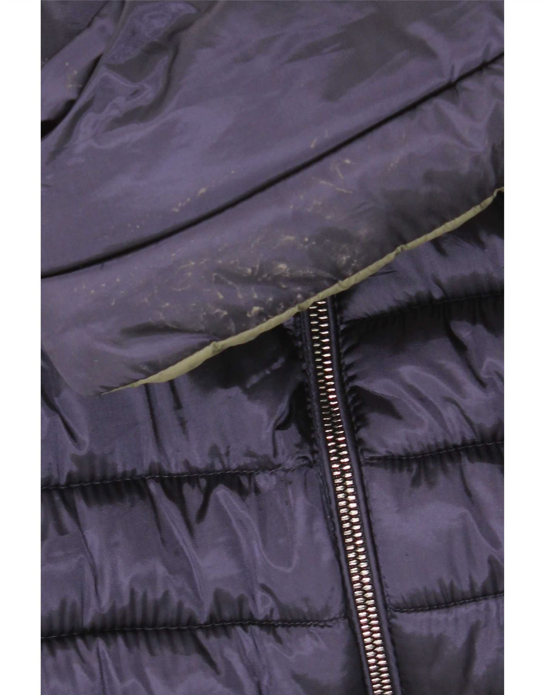 Colmar Manteau matelassé réversible à capuche pour femme UK 12 Medium Navy Blue Nylon