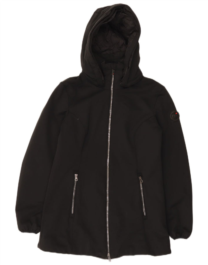Mistral Veste matelassée à capuche pour femme UK 10 Small Noir Nylon