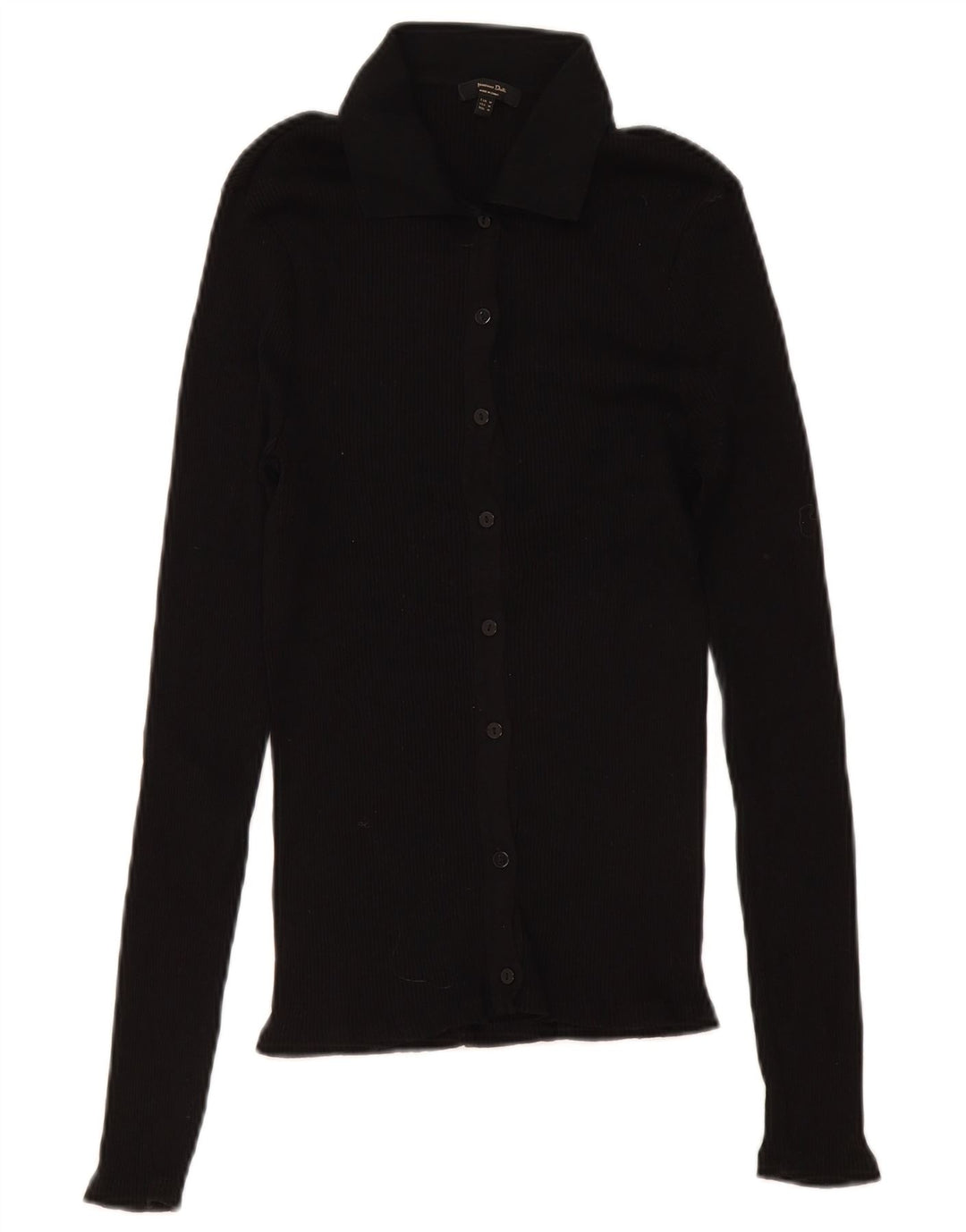 Massimo Dutti Haut Cardigan Femme UK 12 Moyen Noir