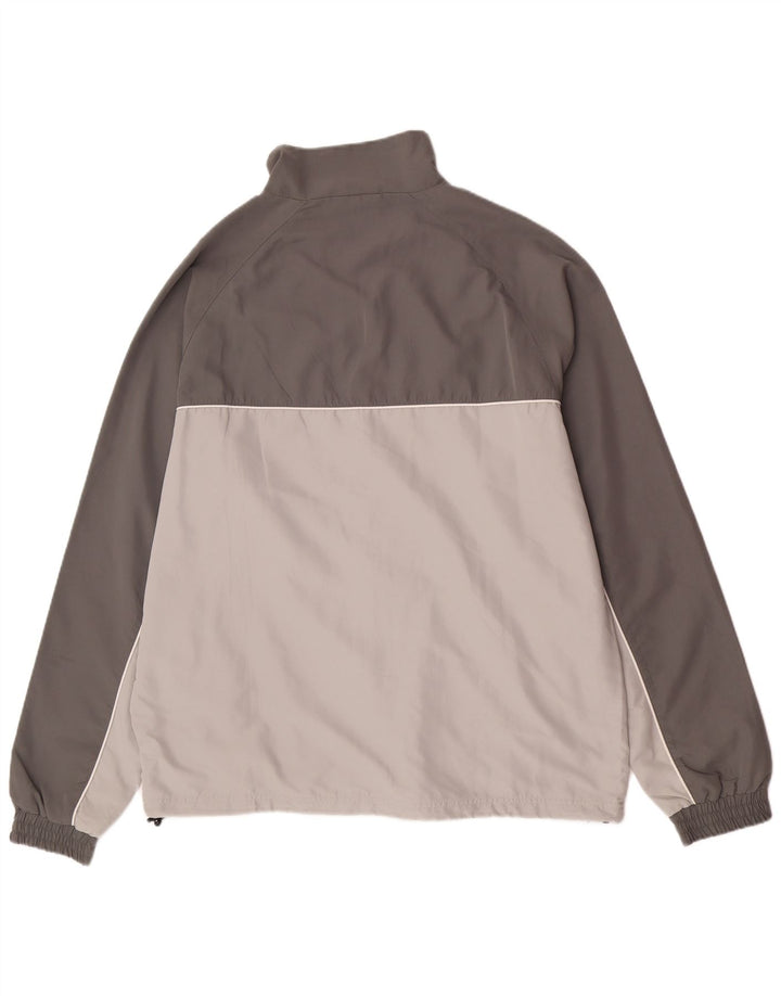 Kappa Veste de survêtement pour homme XL Gris Colorblock Polyester
