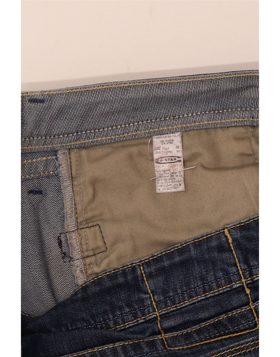 G-Star Jean droit homme W32 L32 bleu coton