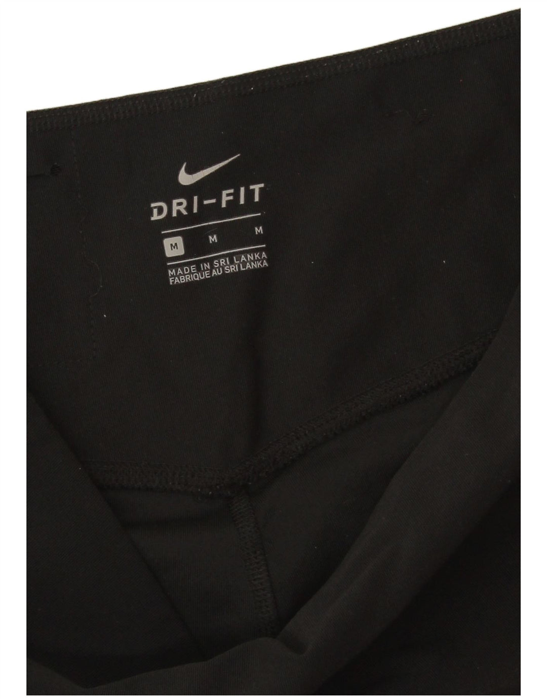 Nike Legging Capri Dri Fit pour femme UK 14 Noir moyen Polyester