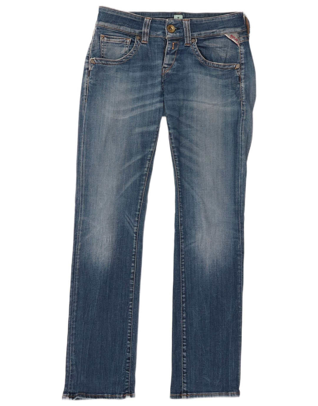 Replay Jean Slim Femme W27 L30 Bleu Coton