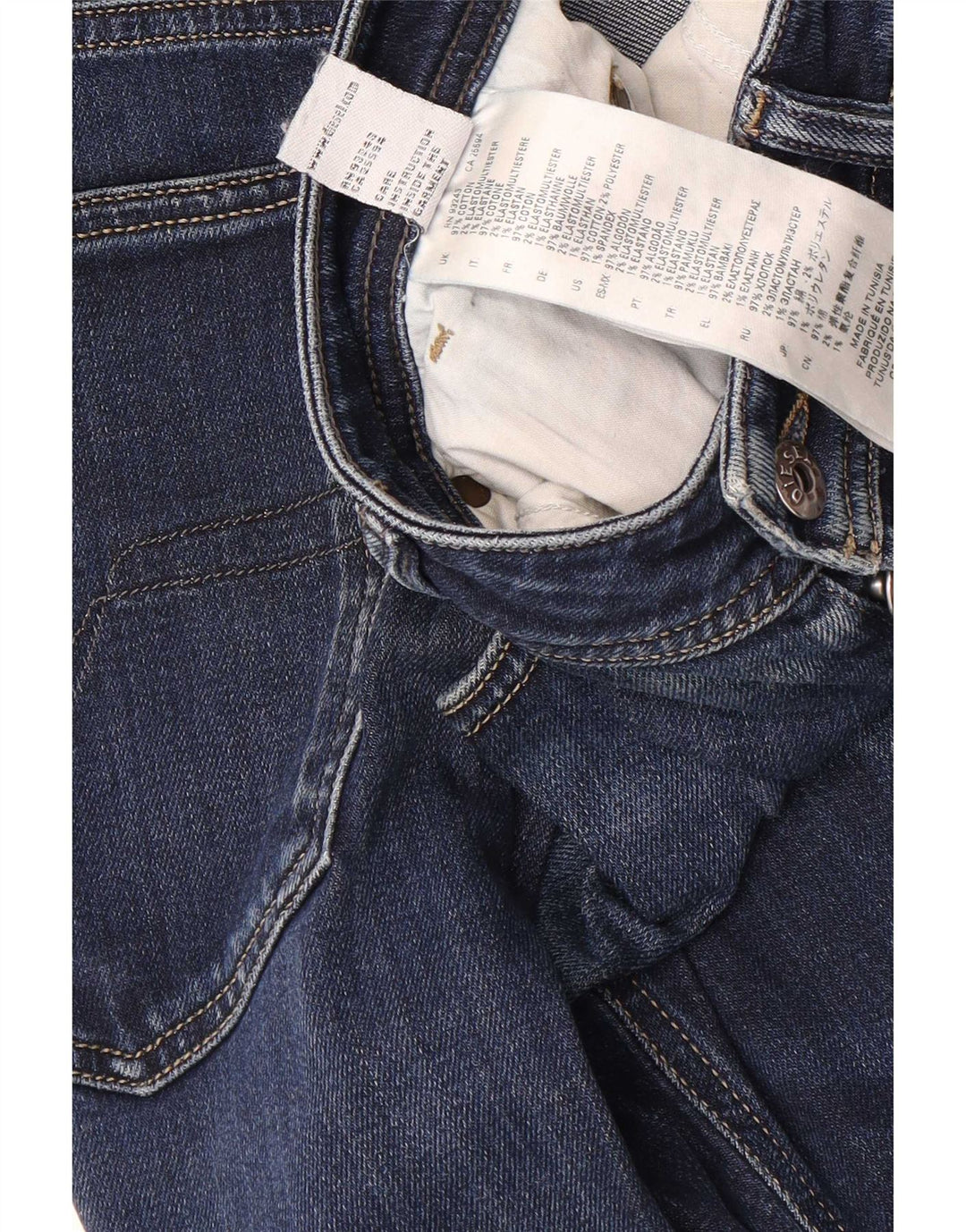 Diesel Jean Slim W36 L29 Homme Bleu Coton