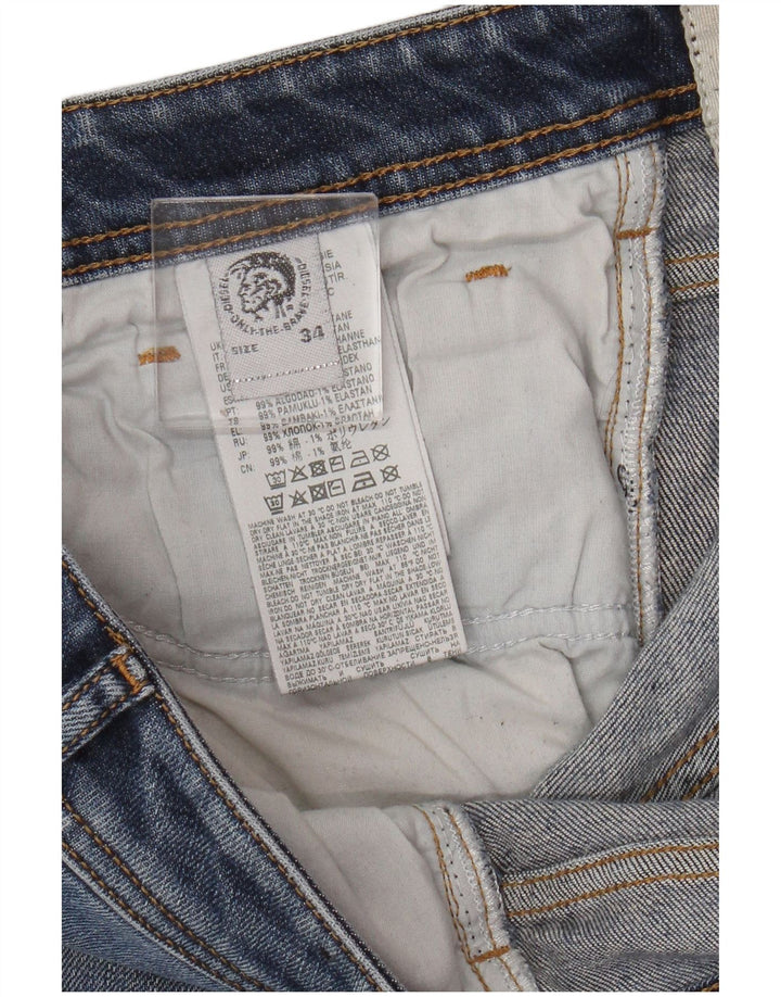 Diesel Jean Bootcut Homme W34 L34 Bleu Coton