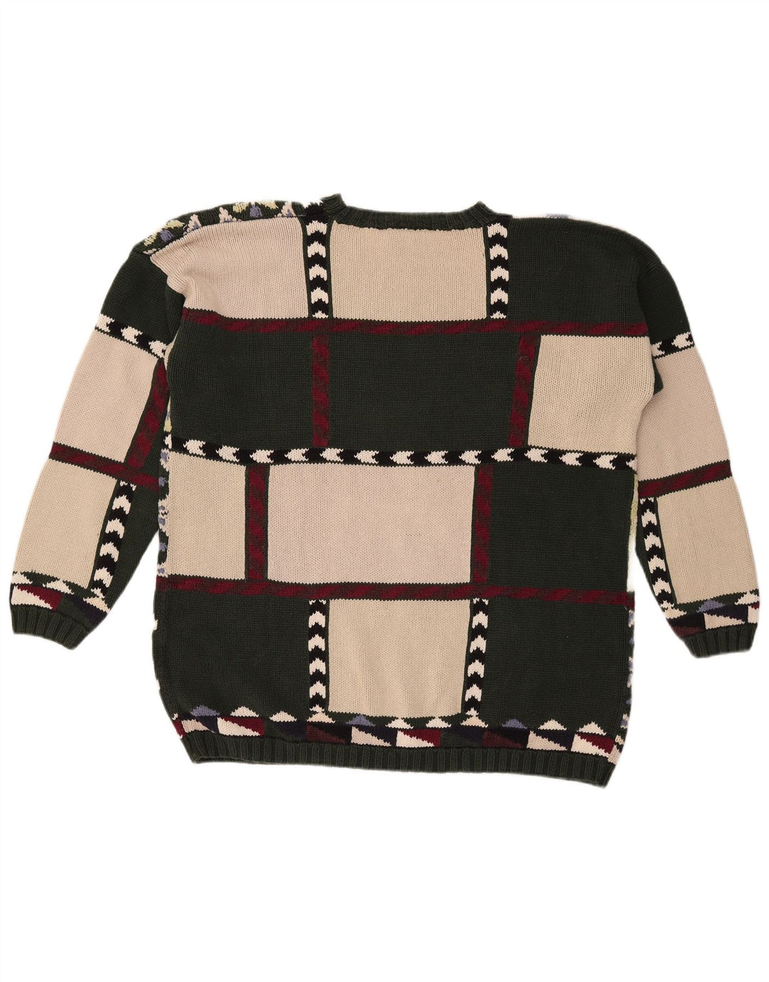 PUBLIC Femme Pull Col Rond IT 44 Moyen Multicolore