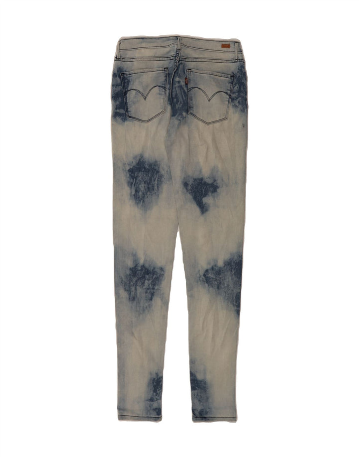 LEVI'S Womens Jegging Jeans W27 L31 Blue Tie Dye Cotton Vintage Levi's and Second-Hand Levi's from Messina Hembry 