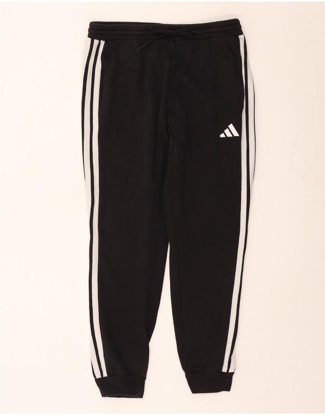 Adidas Pantalon de survêtement pour homme en coton noir Taille L