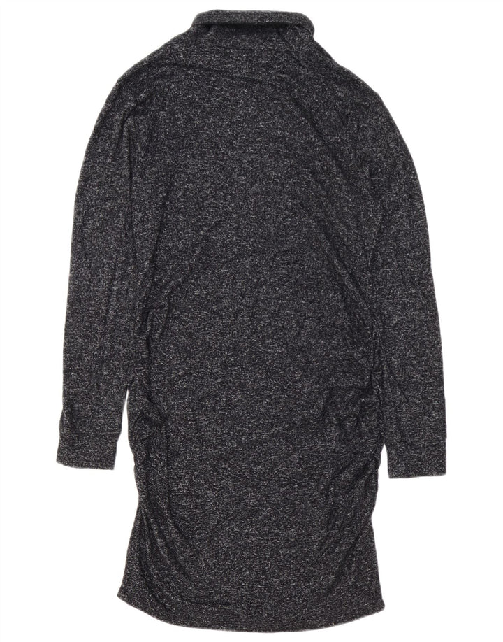 Athleta Robe pull à col roulé pour femme UK 44 - Rayonne mouchetée bleu marine moyen