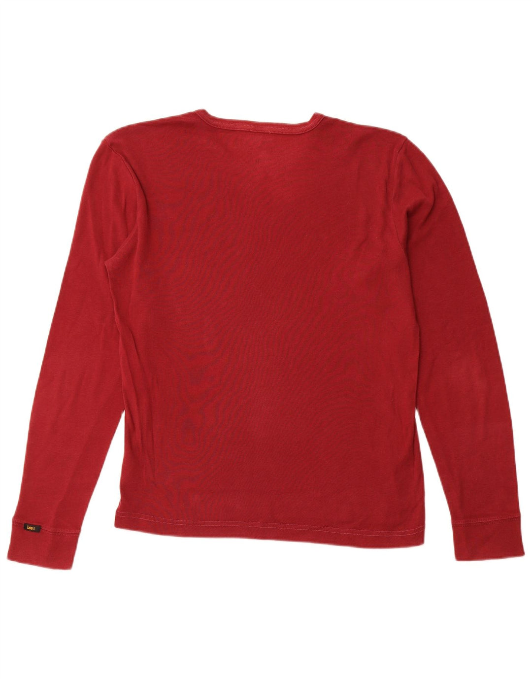 LEE Haut à manches longues pour femme UK 46 Large Rouge Coton