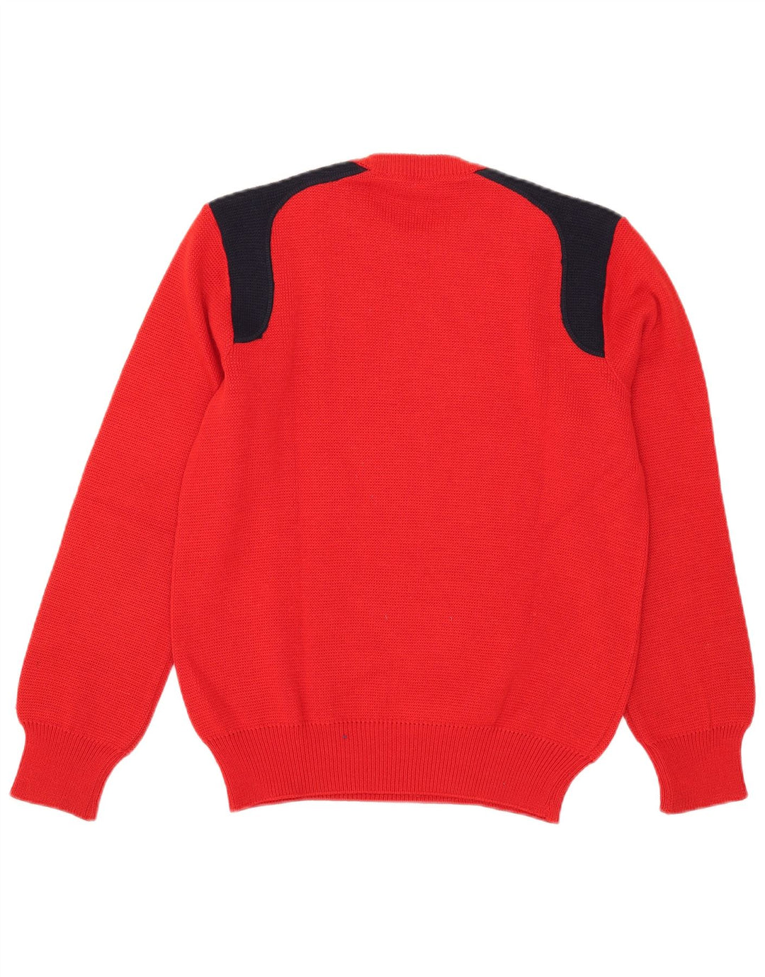Life Line Pull col rond homme en laine color block rouge moyen