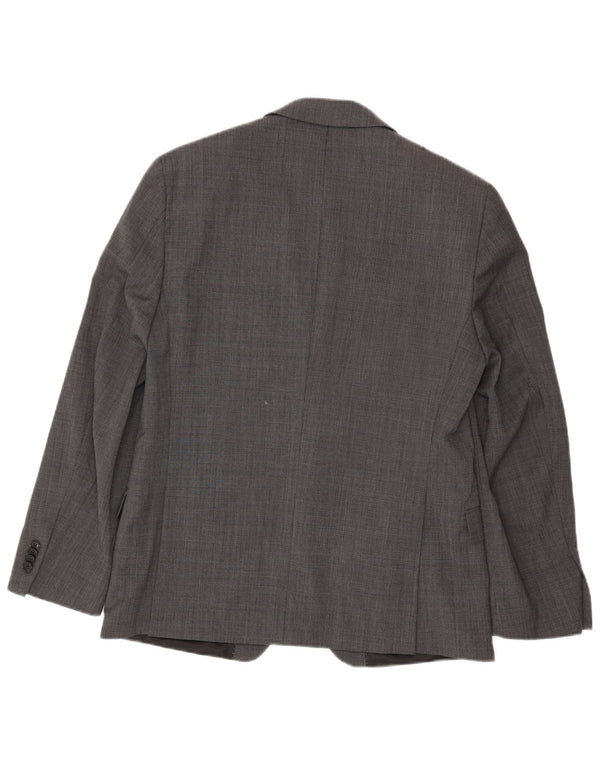 Tommy Hilfiger Veste blazer à 2 boutons pour homme UK 42 XL Gris à carreaux en laine