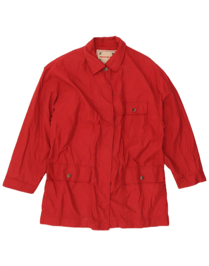 Penny Black Veste utilitaire pour femme UK 16 Grand coton rouge