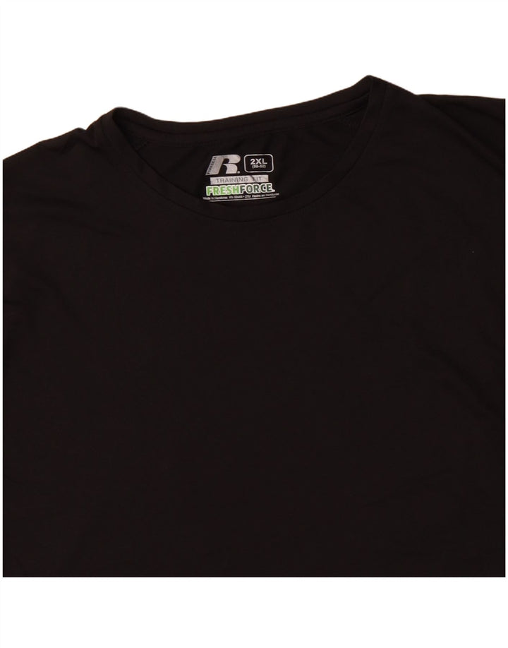 Russell Athletic T-Shirt Homme 2XL Noir Polyester