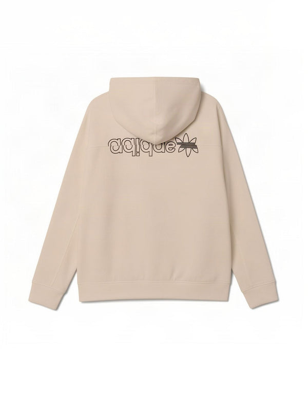Adidas Pull à capuche graphique pour homme Grand coton color block blanc