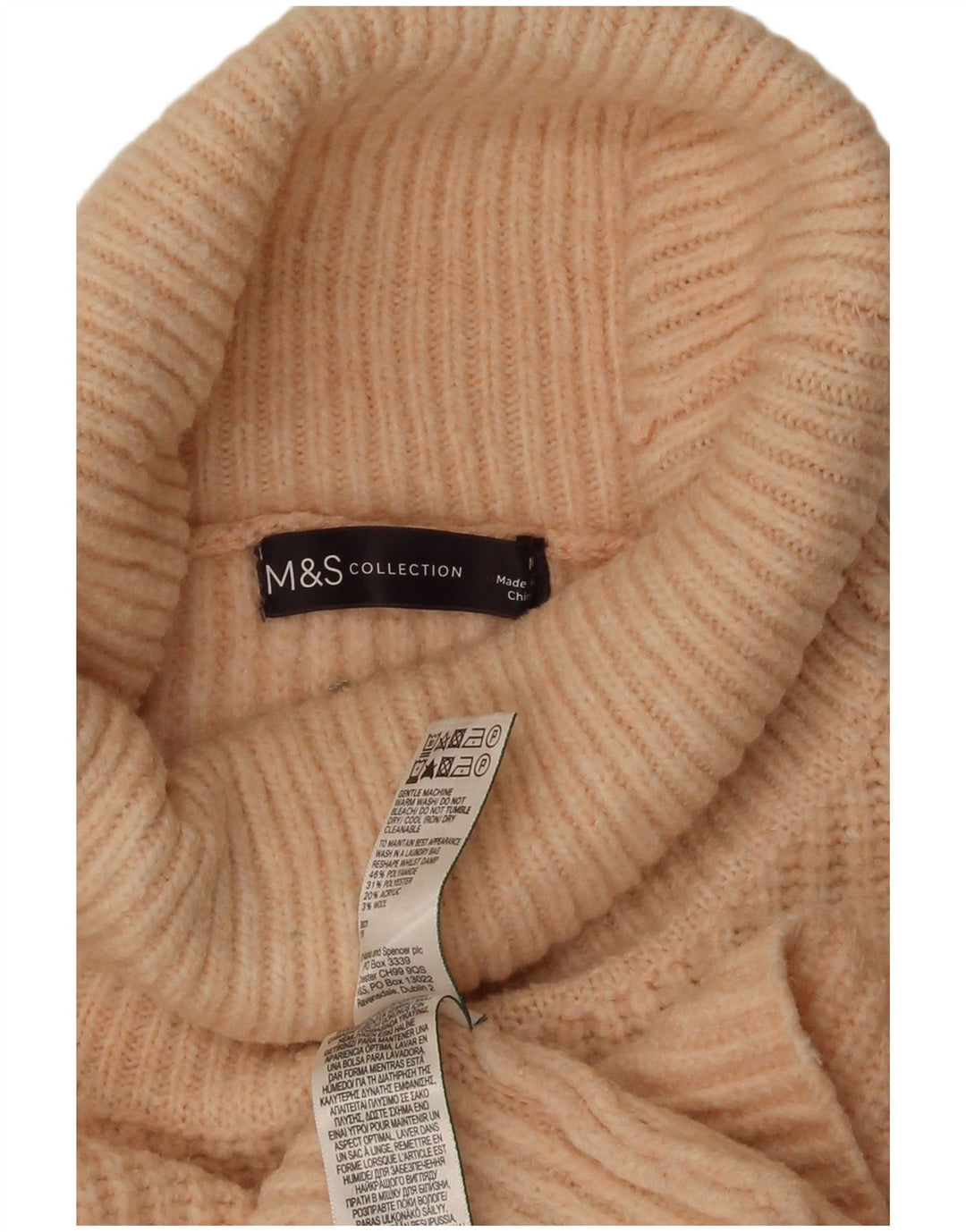 Marks & Spencer Pull col roulé pour femme UK 14 Orange moyen