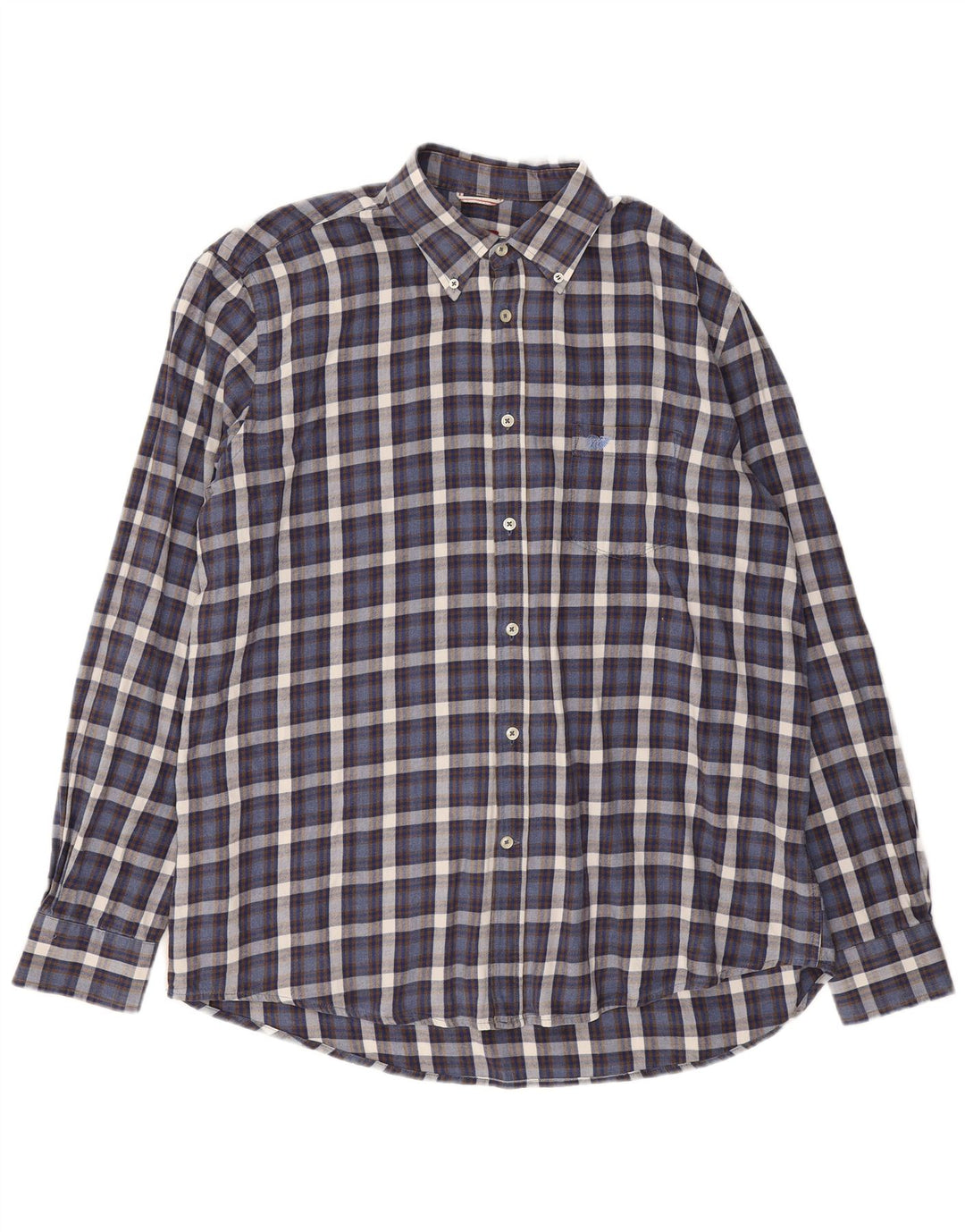 Carrera Chemise en flanelle coupe classique pour homme 2XL Bleu marine à carreaux