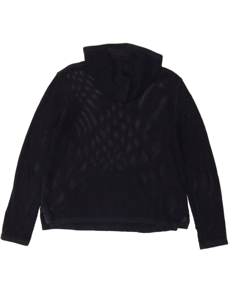 RALPH LAUREN Womens Hoodie Jumper UK 14 Medium Navy Blue Cotton Vintage Ralph Lauren and Second-Hand Ralph Lauren from Messina Hembry 