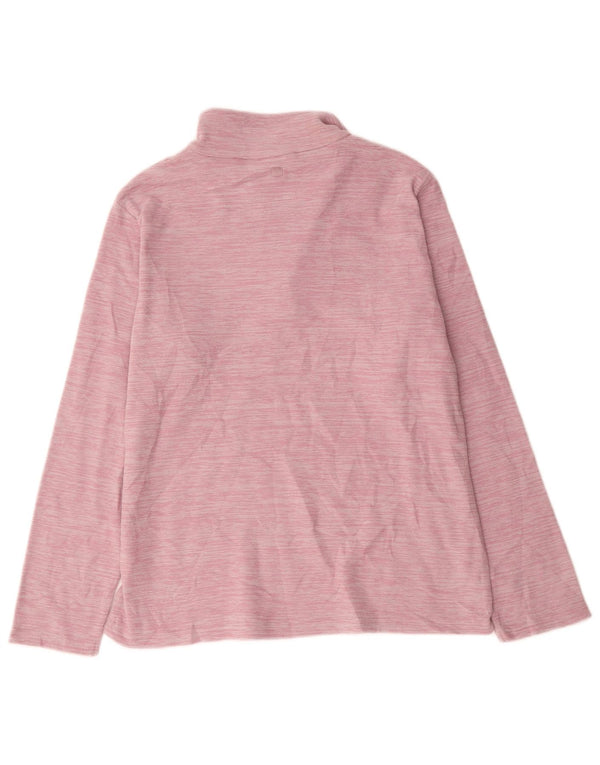 Mountain Warehouse Pull polaire à col zippé pour femme UK 16 Large Rose Rayé