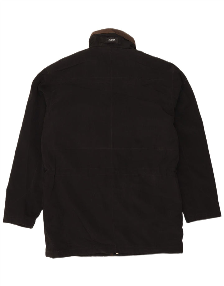 LONDON FOG Veste utilitaire pour hommes UK 38 Polyester noir moyen