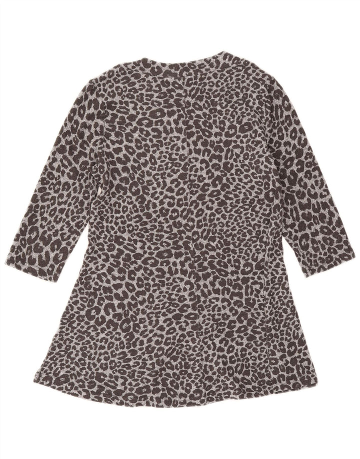Marks & Spencer Robe trapèze pour femme UK 42 Gris moyen imprimé animal