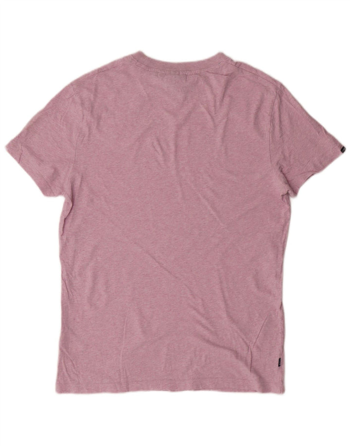 SUPERDRY T-Shirt Homme Rose Moyen Coton