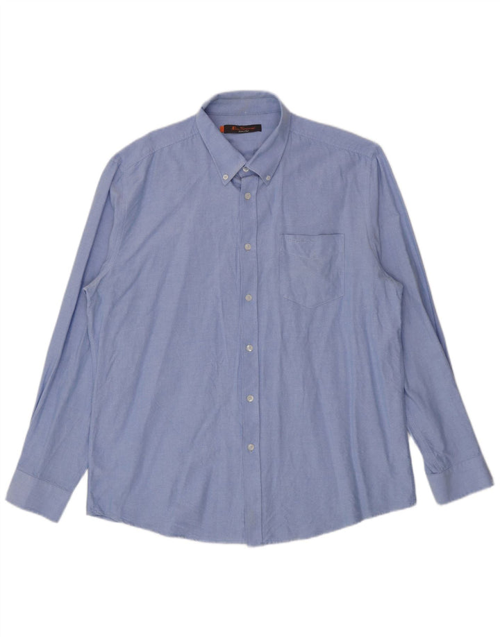 Ben Sherman Chemise Homme XL Bleu Coton