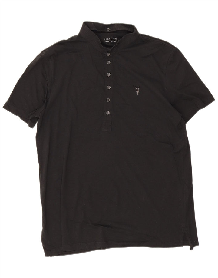 All Saints Polo Homme Noir Moyen Coton