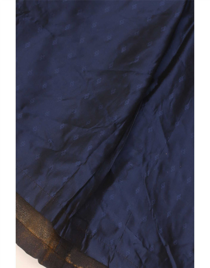 vintage Mens Overcoat UK 38 Bleu Marine Moyen