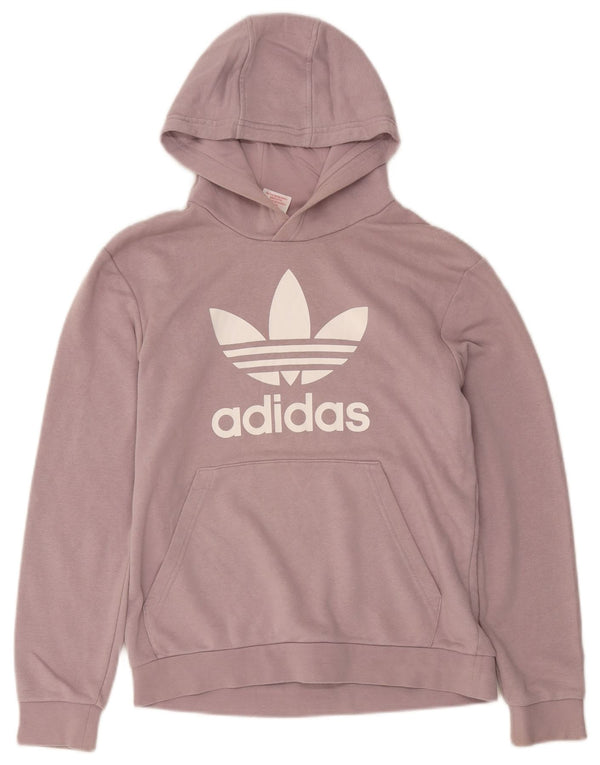 Adidas Pull à capuche graphique pour garçon 13-14 ans Violet Coton