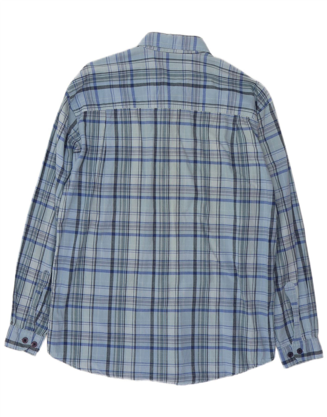 WRANGLER Chemise Homme XL Bleu Carreaux Coton