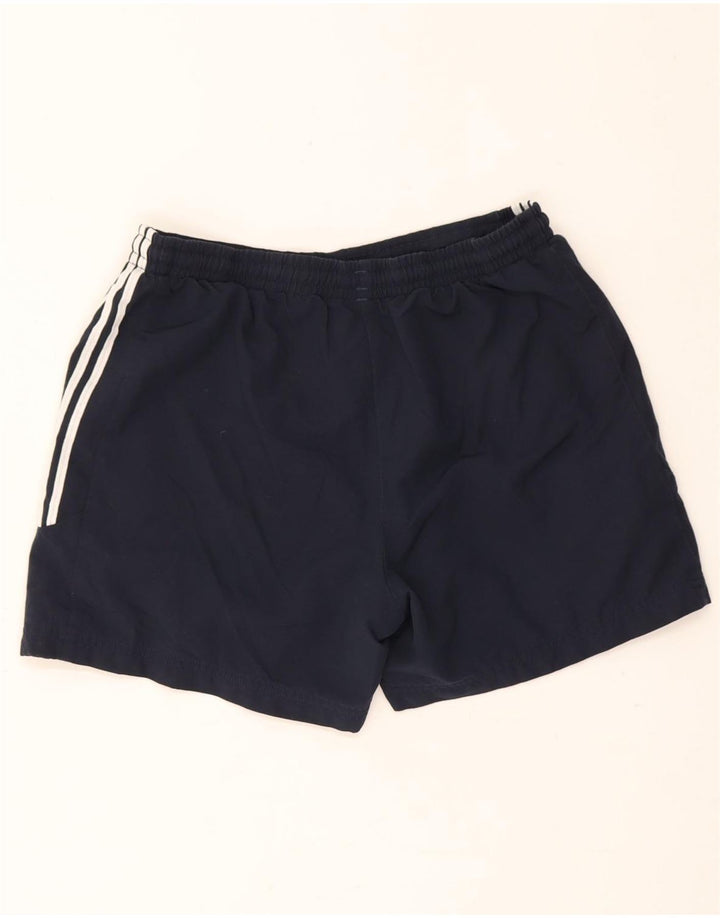 Adidas Short de sport pour femme UK 10 Small Bleu marine Polyester