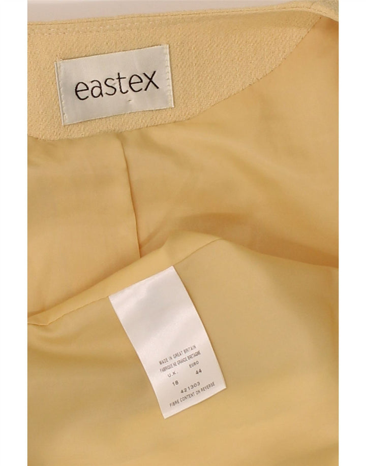 EASTEX Womens 3 Button Blazer Jacket UK 18 XL  Beige Polyester Vintage Eastex and Second-Hand Eastex from Messina Hembry 