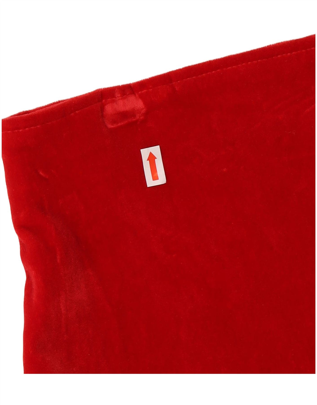 VINTAGE Jupe crayon en velours femme IT 44 Medium W26 Coton rouge