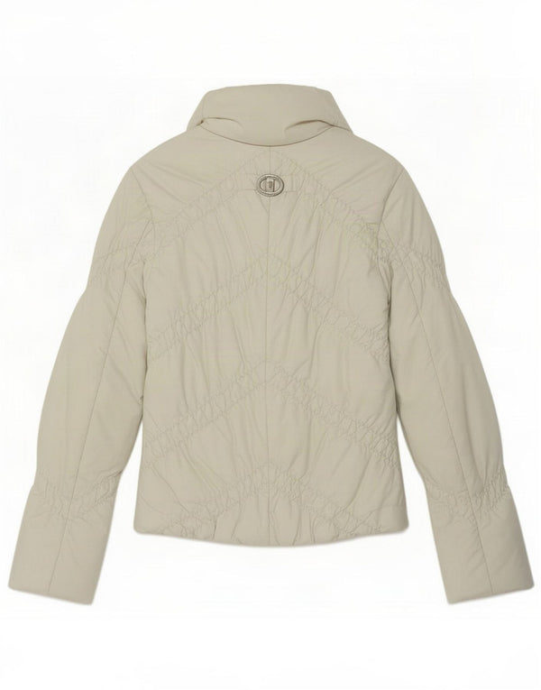 Trussardi Jeans Veste matelassée Femme IT 40 Small Blanc Polyester