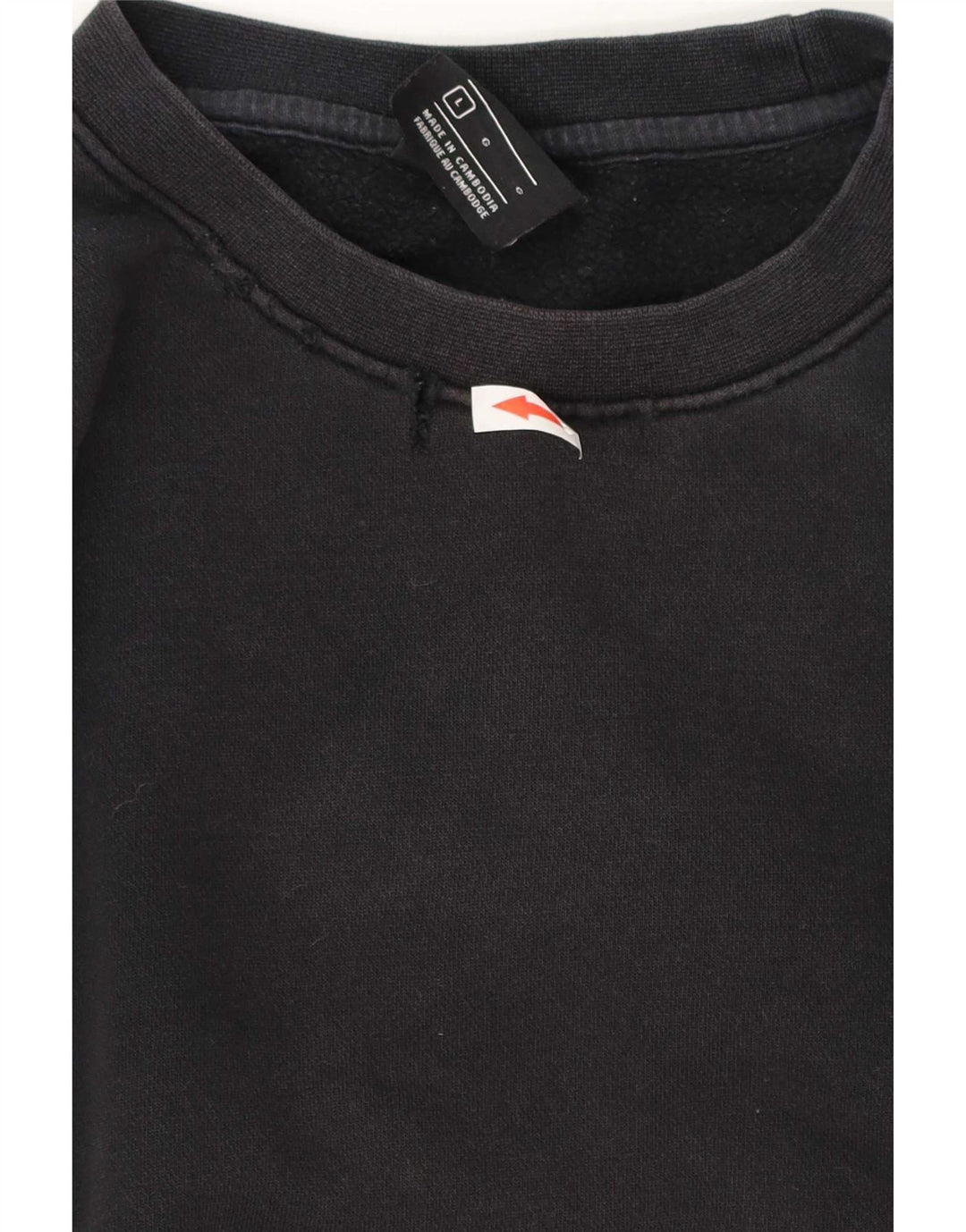 Nike Sweat-shirt pour homme en coton noir Taille L