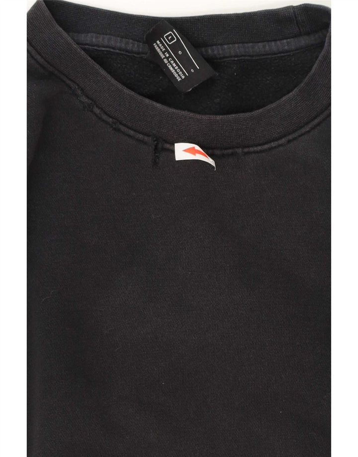 Nike Sweat-shirt pour homme en coton noir Taille L