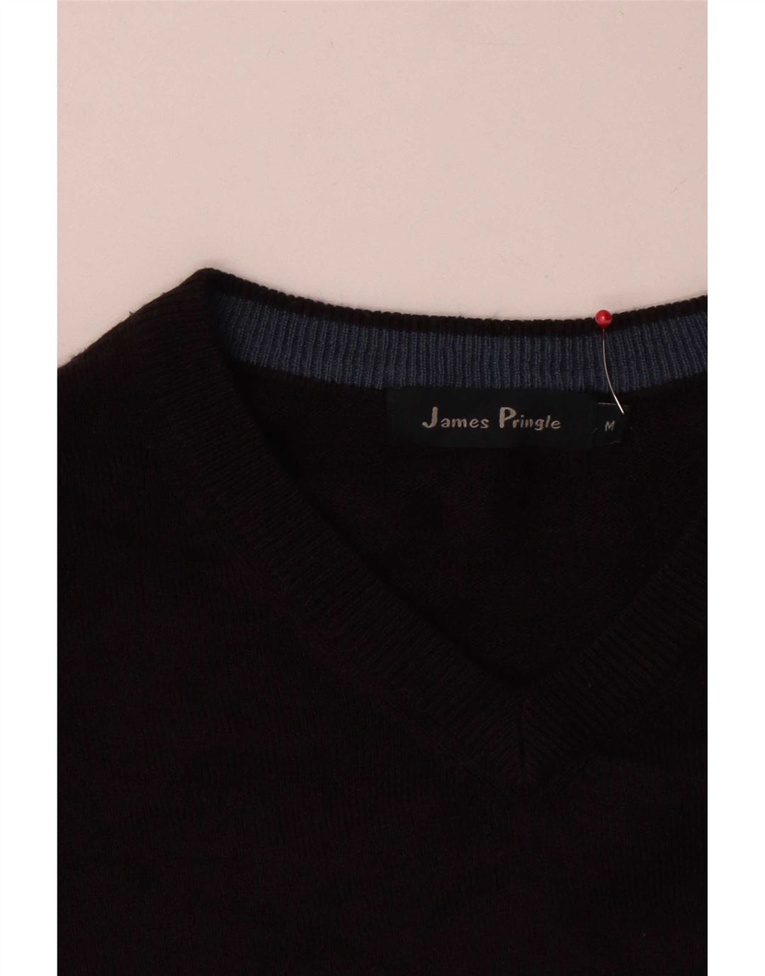 James Pringle Pull col V pour homme en acrylique noir moyen